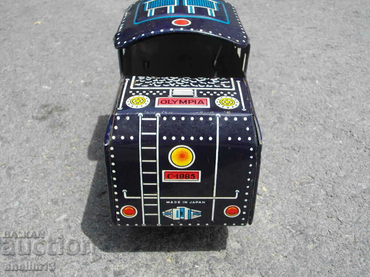 OLD TIN TOY TRAIN LOCOMOTIVE OLYMPIA JAPAN - 5
