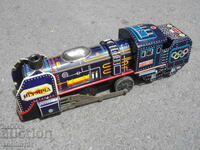 OLD TIN TOY TRAIN LOCOMOTIVE OLYMPIA JAPAN