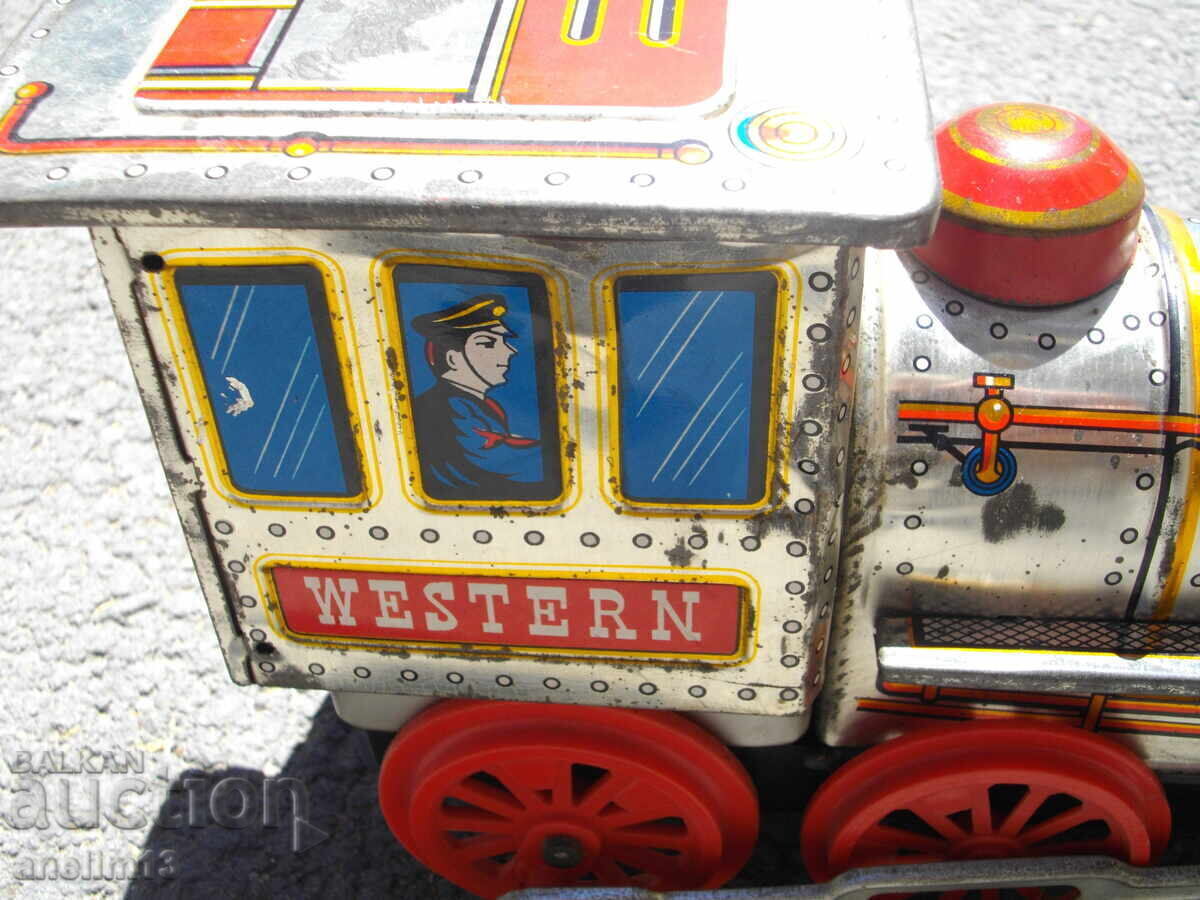 Licitație VECHI JUCĂRIE DIN TABLĂ TREN LOCOMOTIVĂ JAPAN