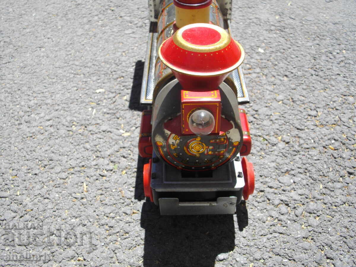 Livrarea VECHI JUCĂRIE DIN TABLĂ TREN LOCOMOTIVĂ JAPAN