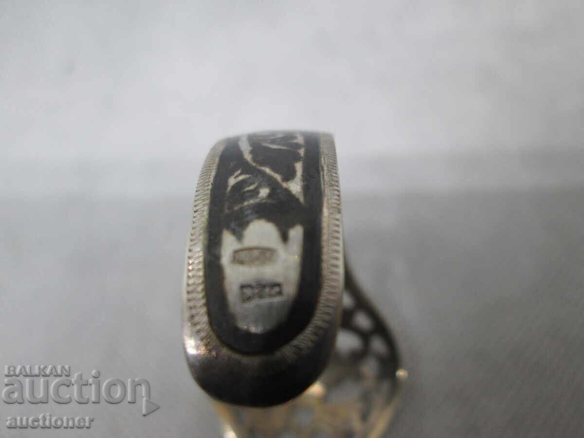 SILVER BRACELET, OPENWORK FLORAL PATTERN - 5