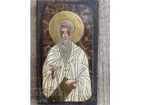 Interesting wooden icon of St. Ivan Rilski the Miracle Worker