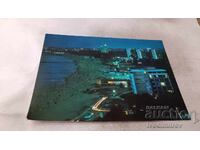 Пощенска картичка Слънчев бряг Нощен изглед 1976