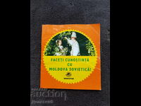 Moldova - Broșură sovietică "Inturist"