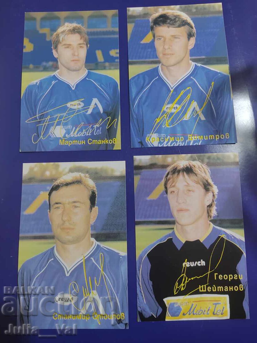 Licitație PFC Levski - 15 cărți poștale cu autografe Licitație PFC Levski - 15 cărți poștale cu autografe