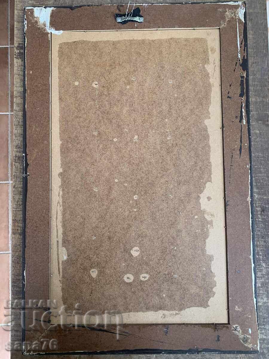 Παράδοση Μεγάλη όμορφη ζωγραφιά νεκρής φύσης-Λουλούδι 60/40εκ