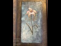 Large beautiful still life painting - Flower 60/40cm