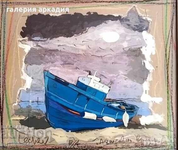 Georgi Lechev (1949-2025) painting - 42 x 47 cm with price 1850.00 BGN | € 945.89 Georgi Lechev (1949-2025) painting - 42 x 47 cm with price 1850.00 BGN | € 945.89