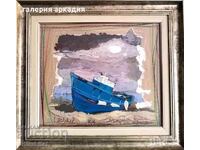 Georgi Lechev (1949-2025) painting - 42 x 47 cm