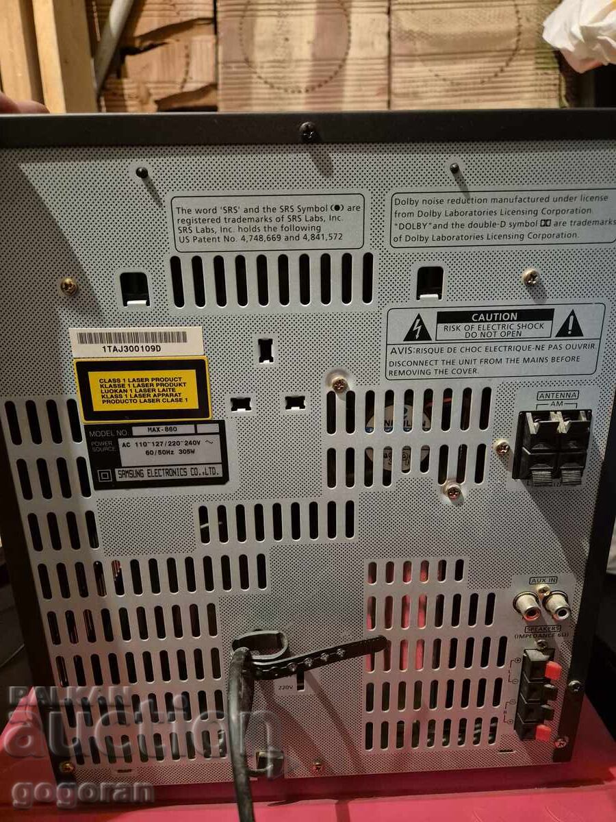 Auction Audio/Disc System Samsung Auction Audio/Disc System Samsung