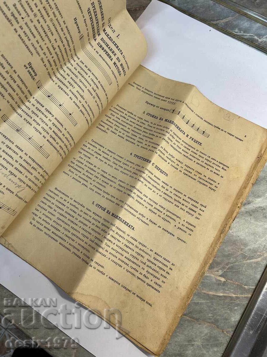 Auction Mandolin Self-Taught Book from 1921 Auction Mandolin Self-Taught Book from 1921