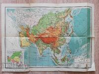 Hartă veche a Asiei 1937