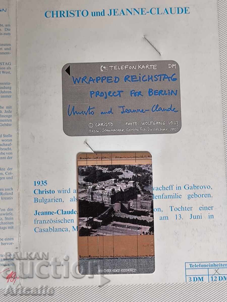 Τηλεφωνική κάρτα, Ράιχσταγκ. Χρήστο Γιαβάσεφ Τηλεφωνική κάρτα, Ράιχσταγκ. Χρήστο Γιαβάσεφ