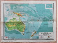 Hartă veche a Americii de Sud 1937