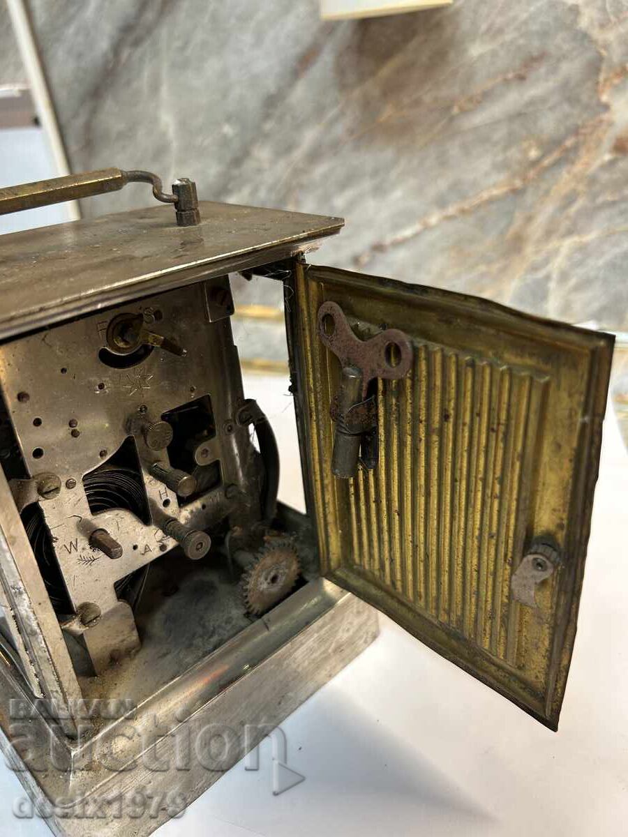 German mechanical table clock with lantern Joker from 1920 - 5