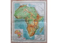 Hartă veche a Africii 1937