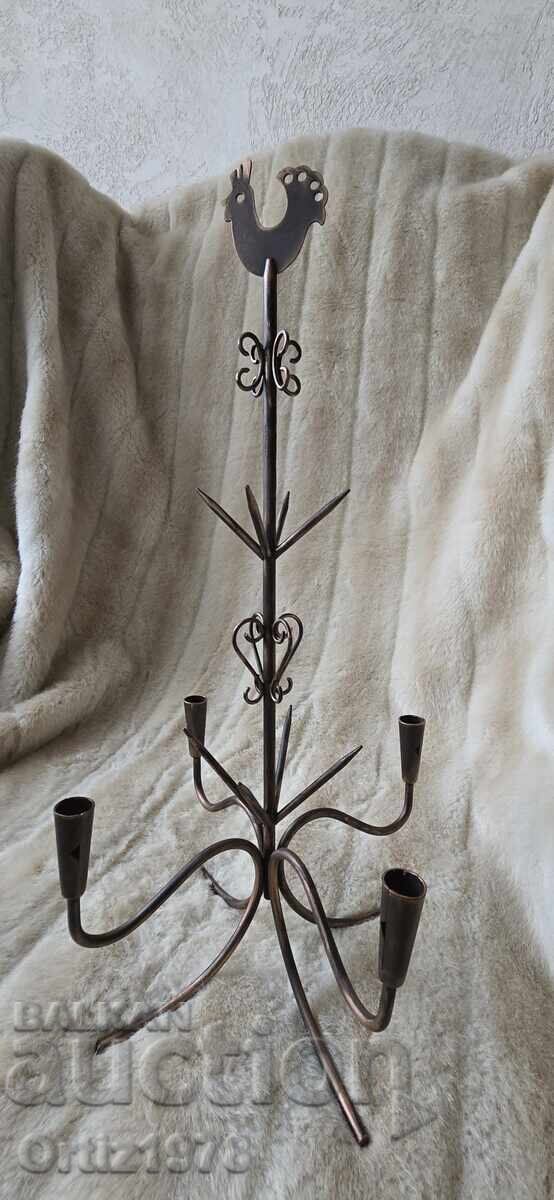Auction  Wrought Iron Candlestick, Gunnar Ander Ystad, 1960s – Sweden
