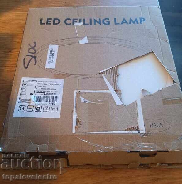 LED tavanικό φωτιστικό 36W, 40 εκ., εξαιρετικά λεπτό, με παρατηρήσεις - 5