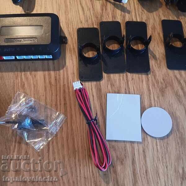 НОВИ! Паркинг сензори за кола с 4 ултразвукови датчика, със - 6