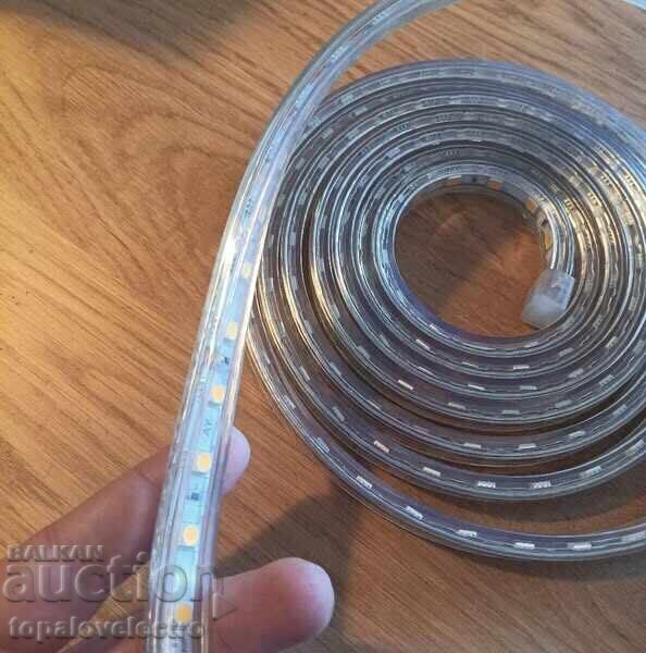 Delivery of NEW! LED strip 3m, IP65, warm light, with switch
