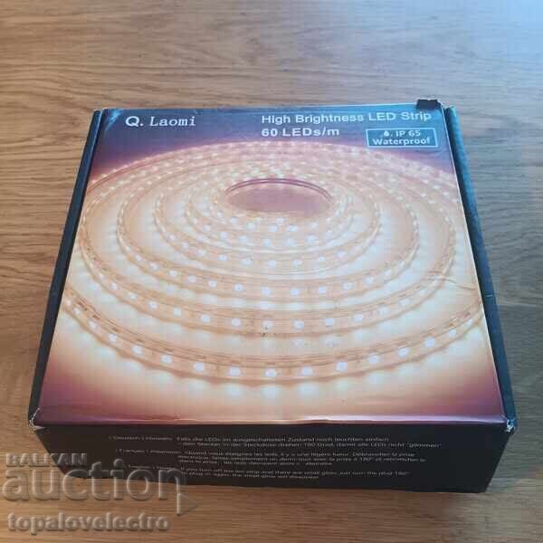 NEW! LED strip 3m, IP65, warm light, with switch - 7