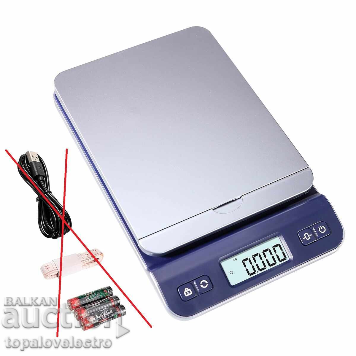 Digital postal scale 39 kg, with display, with defects
