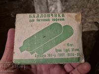 Old soda water cartridges