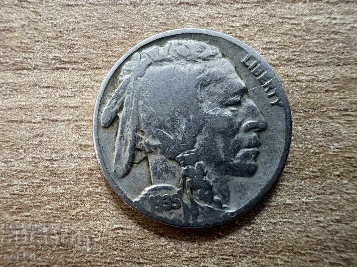 ΗΠΑ - 5 σεντ (1935) με τιμή 3.00 BGN | € 1.53