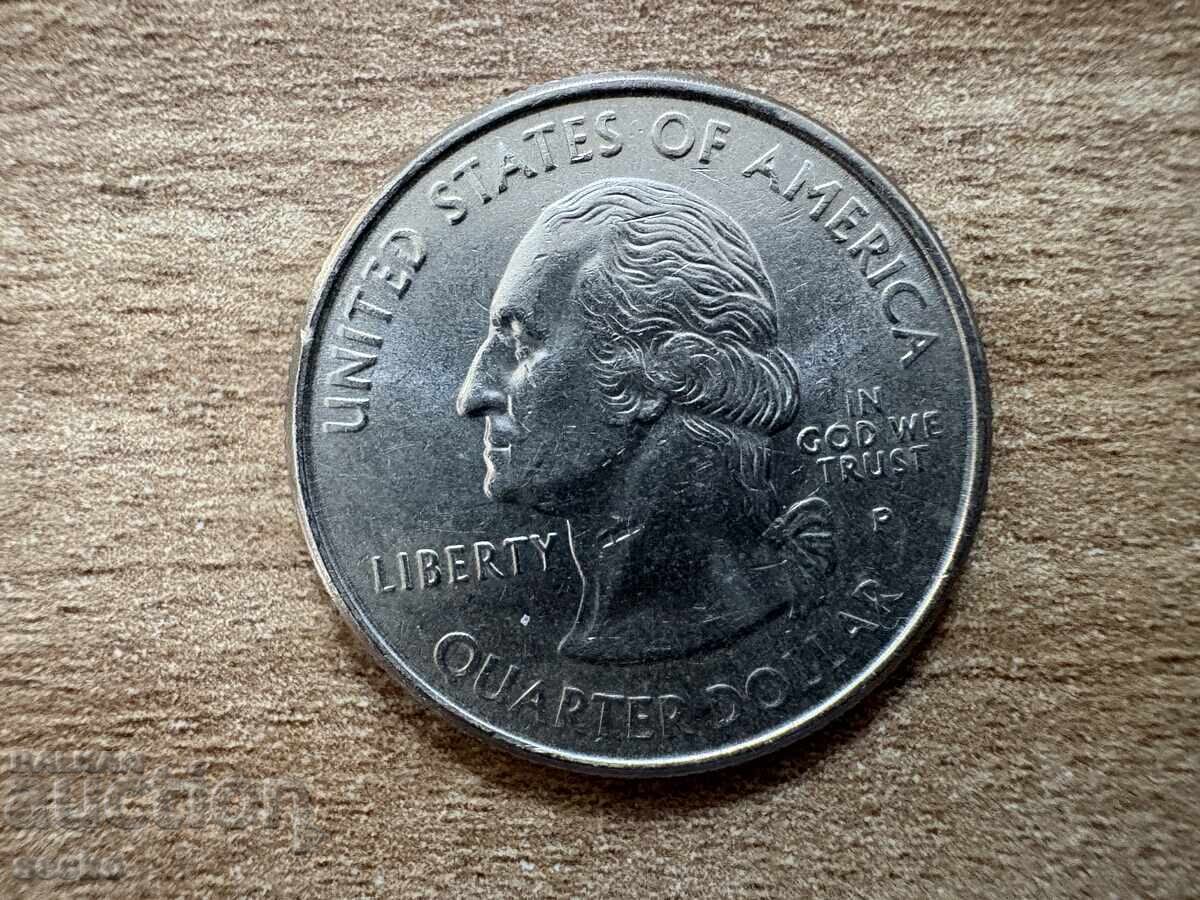 ΗΠΑ - 1/4 δολάριο (1999) - Κονέκτικατ - R με τιμή 0.90 BGN | € 0.46