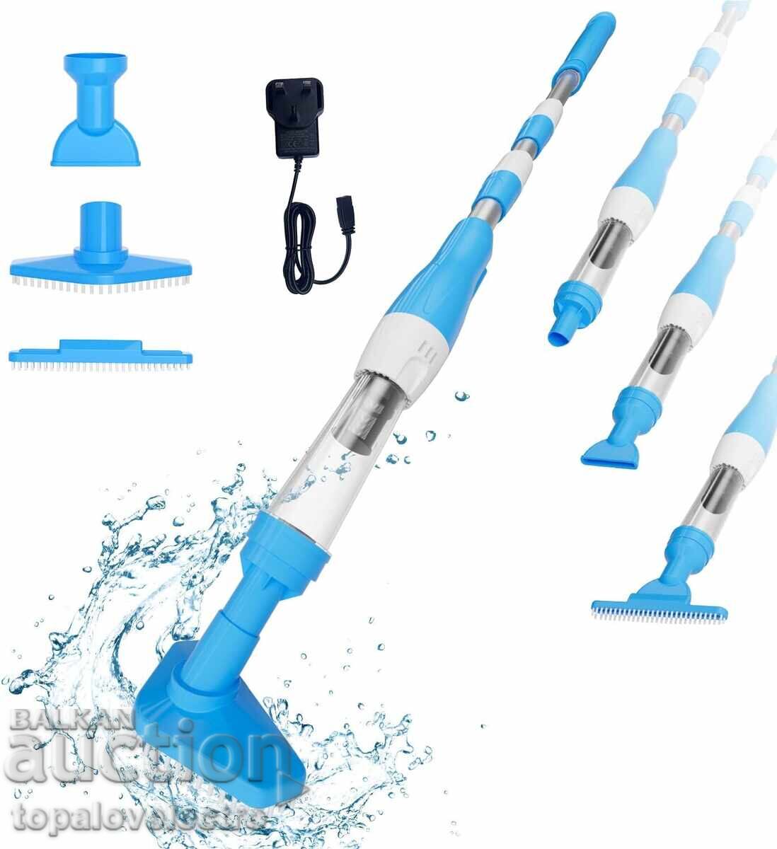 PoolyPoly 3 σε 1 ασύρματη ηλεκτρική σκούπα πισίνας, μπλε χρώμα PoolyPoly 3 σε 1 ασύρματη ηλεκτρική σκούπα πισίνας, μπλε χρώμα