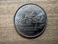 ΗΠΑ - 1/4 δολάριο (1999) - Νιου Τζέρσι - Ρ