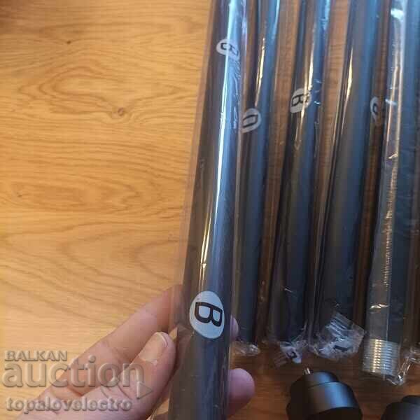 Delivery of NEW! Black metal telescopic curtain rod (76