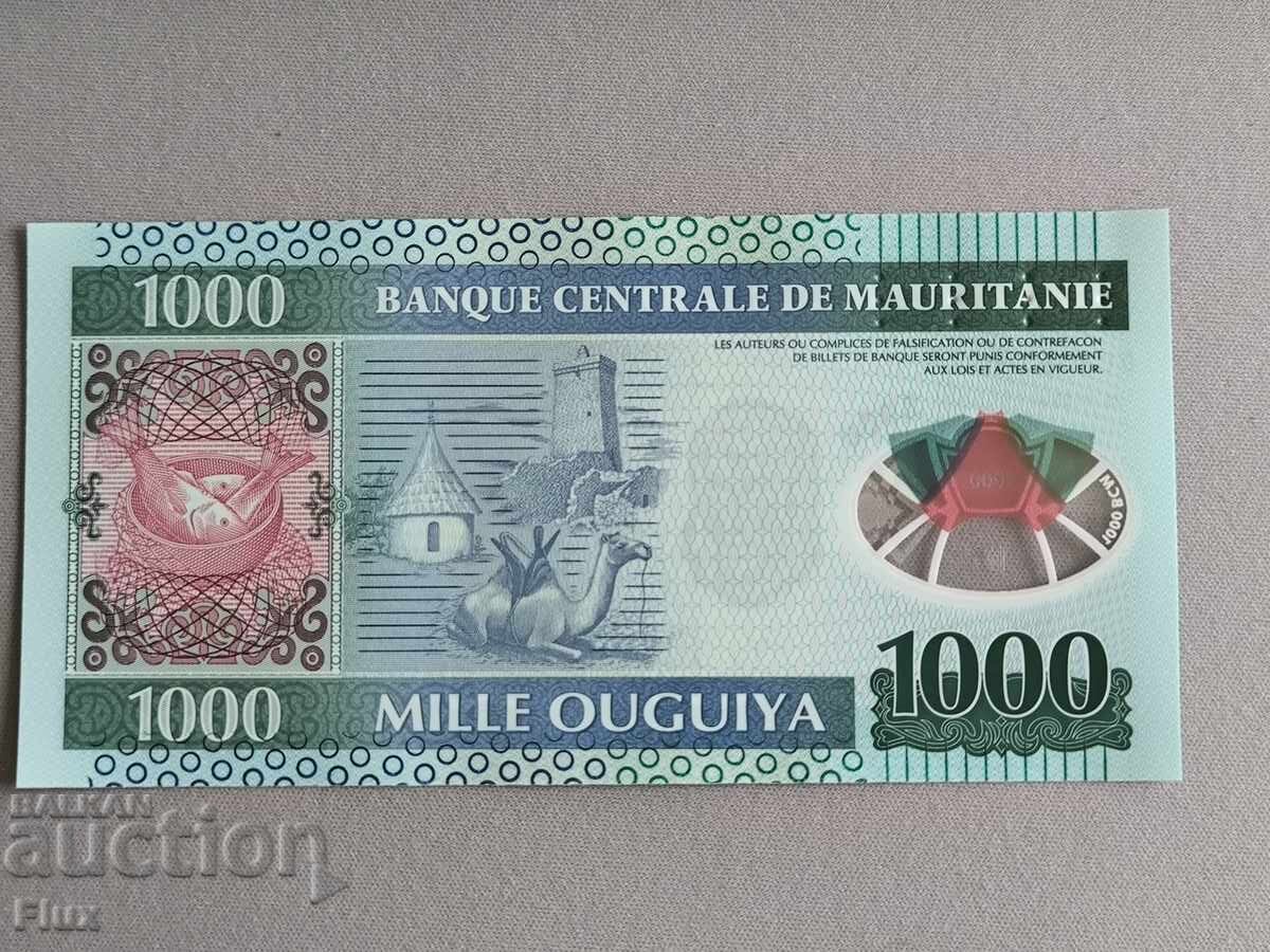 Τραπεζογραμμάτιο - Μαυριτανία - 1000 ουγκίγια UNC | 2014 με τιμή 3.00 BGN | € 1.53