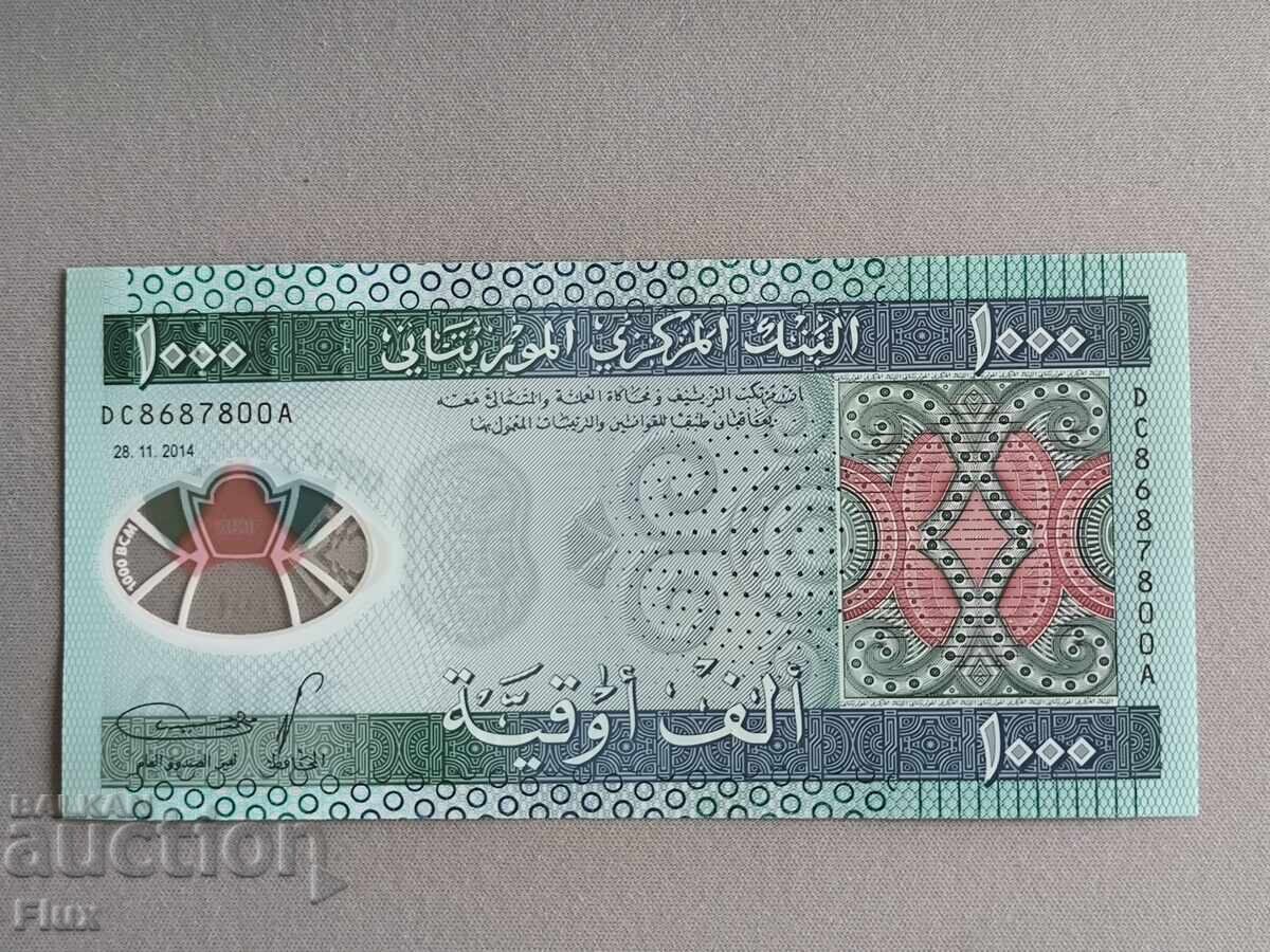 Τραπεζογραμμάτιο - Μαυριτανία - 1000 ουγκίγια UNC | 2014