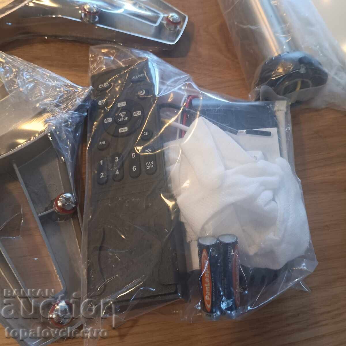 Аукцион НОВ! Вентилатор за таван с осветление и дистанционно управле