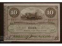Cuba, Kuba, 10 pesos 1896, 10 pesos, XF