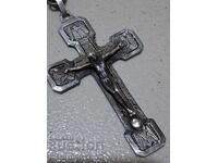 Cruce veche de gât argint cruce medalioane bijuterii
