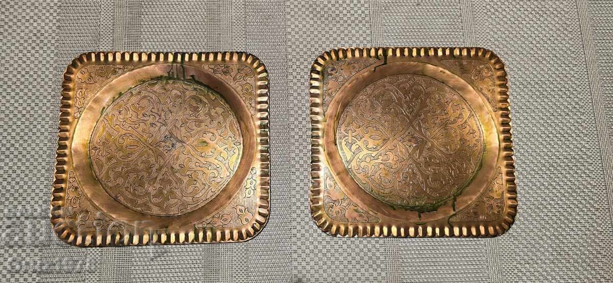 Παράδοση Μασίφ Αραβικά, χάλκινα σφυρήλατα πιάτα, 1960, 2.4kg Παράδοση Μασίφ Αραβικά, χάλκινα σφυρήλατα πιάτα, 1960, 2.4kg