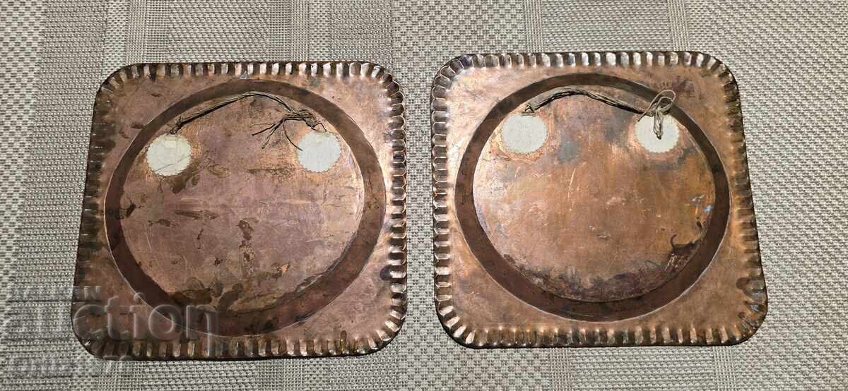 Μασίφ Αραβικά, χάλκινα σφυρήλατα πιάτα, 1960, 2.4kg - 5 Μασίφ Αραβικά, χάλκινα σφυρήλατα πιάτα, 1960, 2.4kg - 5