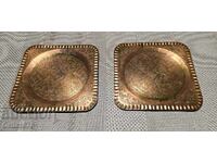 Μασίφ Αραβικά, χάλκινα σφυρήλατα πιάτα, 1960, 2.4kg