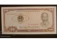 Βιετνάμ, Βιετνάμ, 30 δονγκ 1981, aUNC