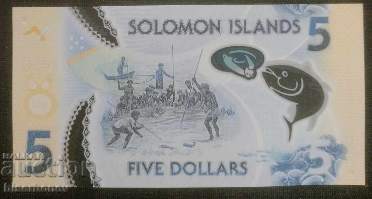 Νήσοι Σολομώντος 5 δολάρια 2019 - 2022, UNC