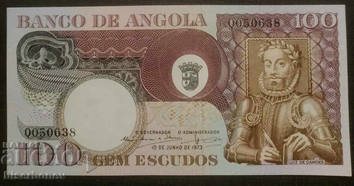 100 escudos portughezi Angola, 1973, UNC