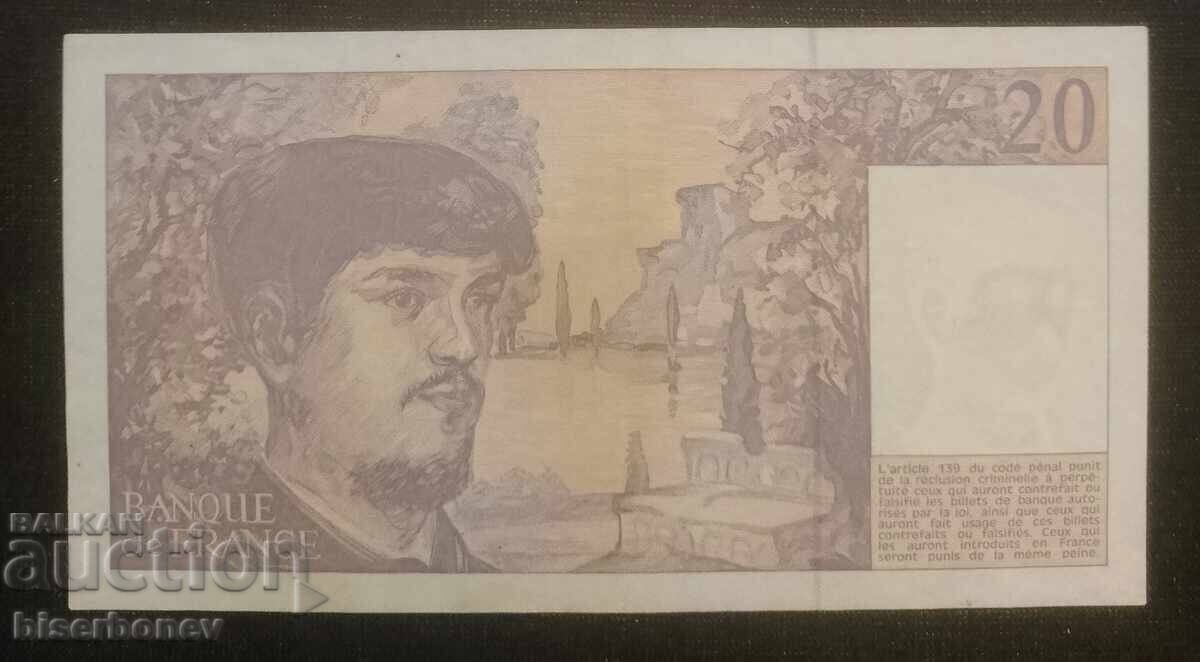 Franța, 20 franci 1991, aUNC cu preț 7.00 BGN | € 3.58