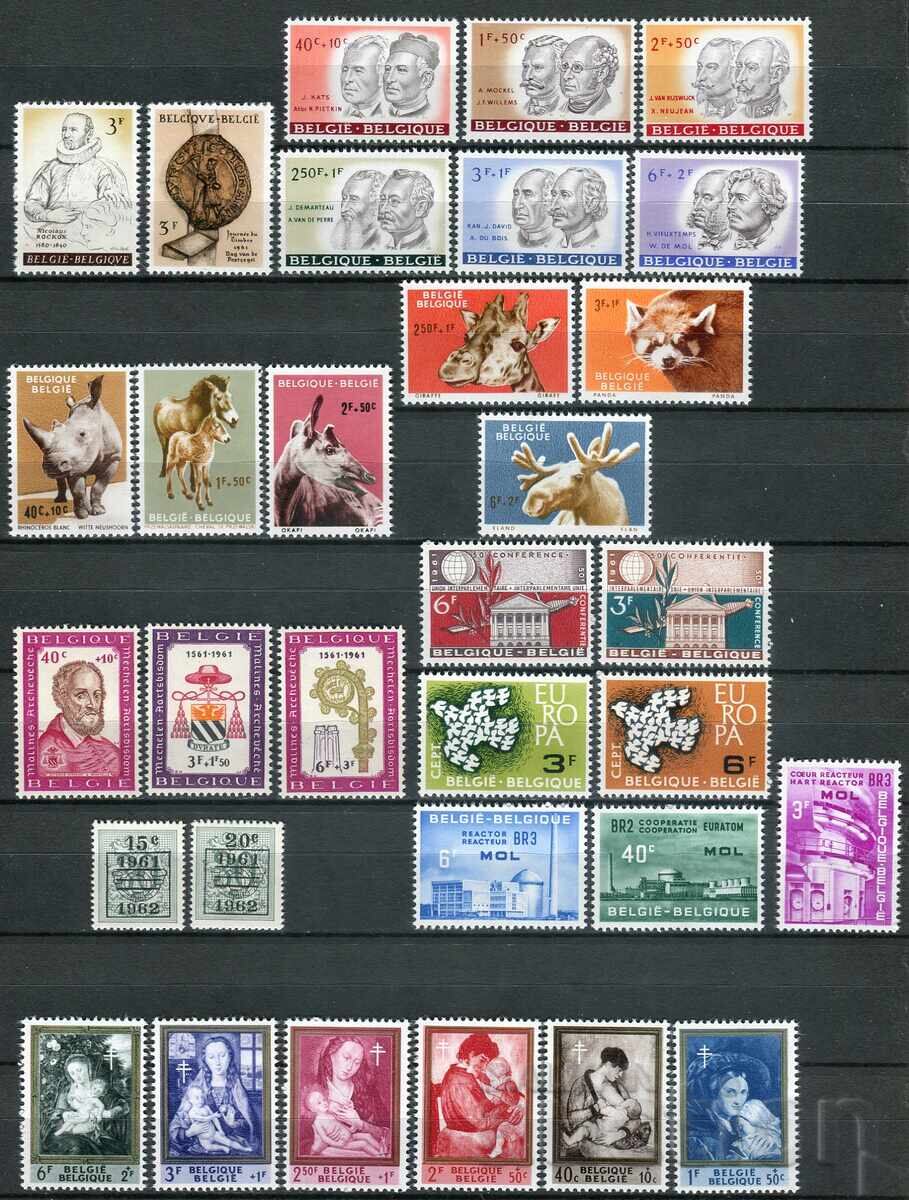 Belgium 1961. MnH - series and single stamps Belgium 1961. MnH - series and single stamps