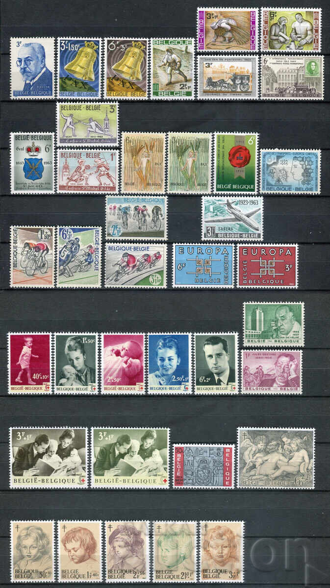 Belgium 1963. MnH - series and single stamps Belgium 1963. MnH - series and single stamps