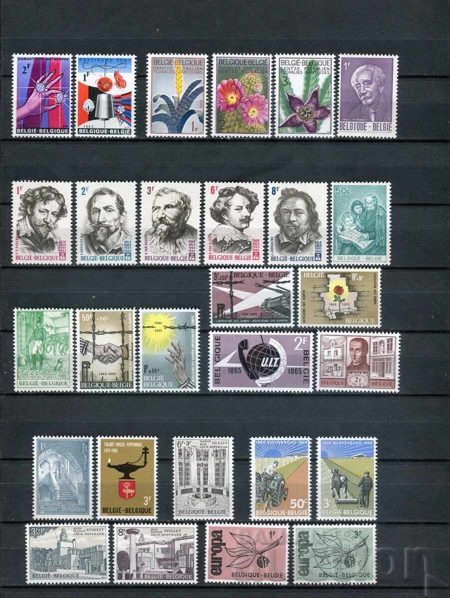 Белгия 1965г. MnH - серии и единични марки с цена 14.70 лв. | € 7.52