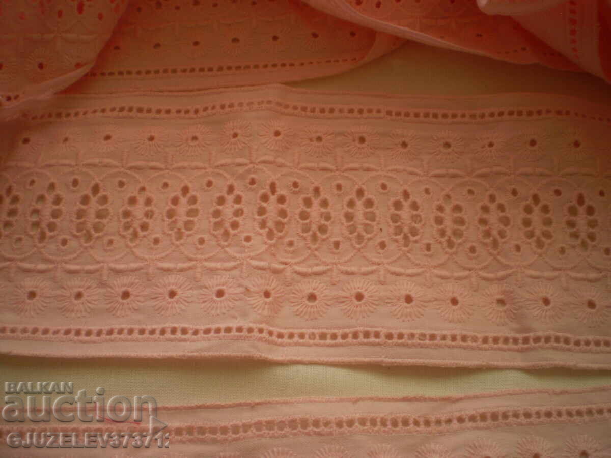 Vintage cotton pink lace ribbon with price 39.00 BGN | € 19.94