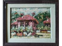 Pictură, casă veche din Karlovo, art. D. Patchov (1936-2010)