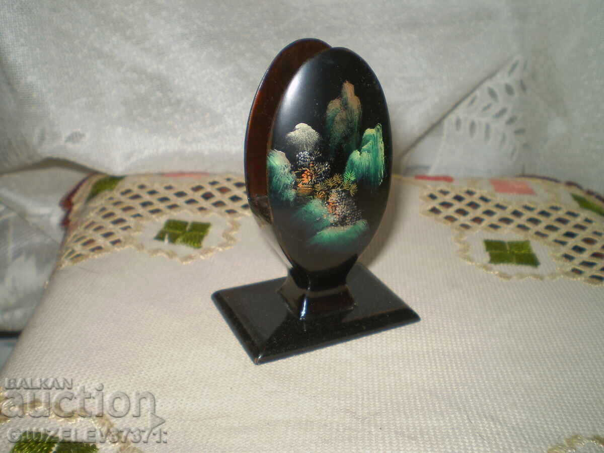 Βίντατζ μαύρο, λακαρισμένο, ψηλό βάθρο για σπίρτα - 6 Βίντατζ μαύρο, λακαρισμένο, ψηλό βάθρο για σπίρτα - 6